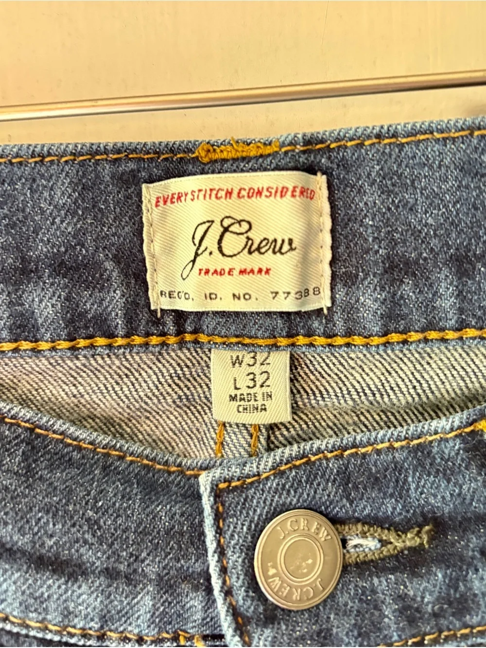 J. Crew 484 Men's Dark Blue Straight-Leg Jeans